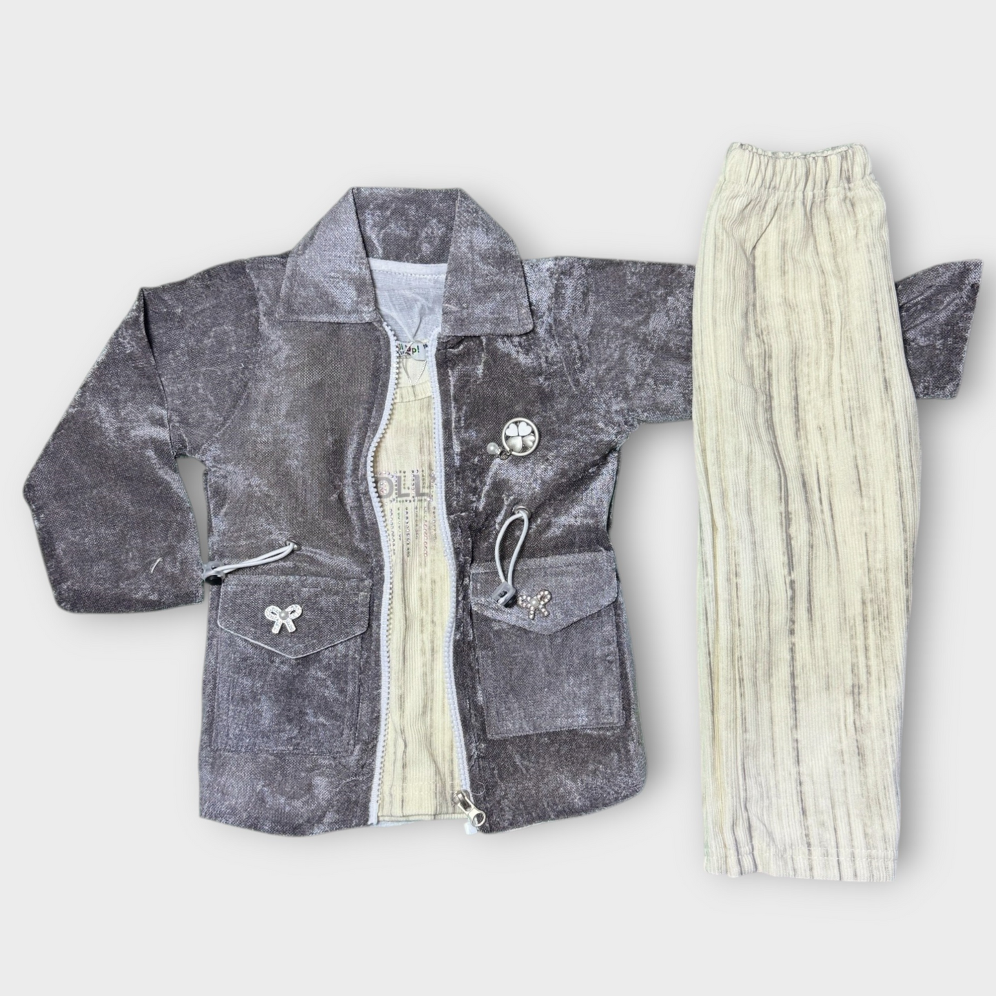 Velvet Double Shirt Dress